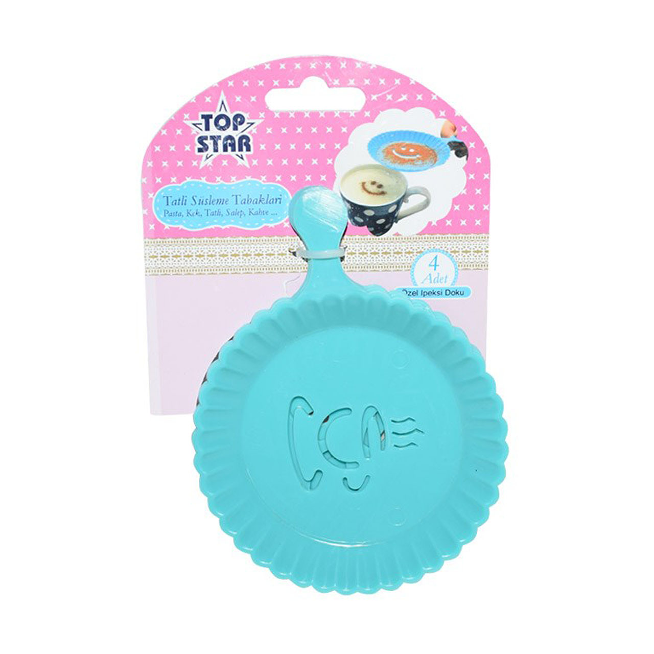 شابلون تزیینی Top Star بسته 4 عددی مدل 289485