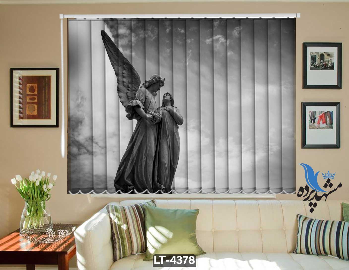 پرده لوردراپه تصویری مجسمه LT4378