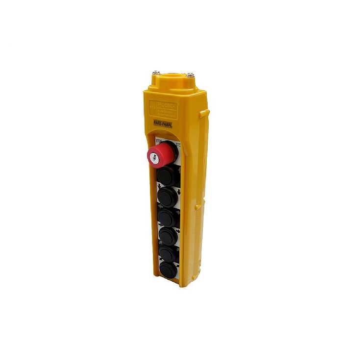 شاسی جرثقیل 7 شاسی واتر پروف کلید اضطراری قفل شو کلید دار پارس فانال کد AP3-7B-E+K