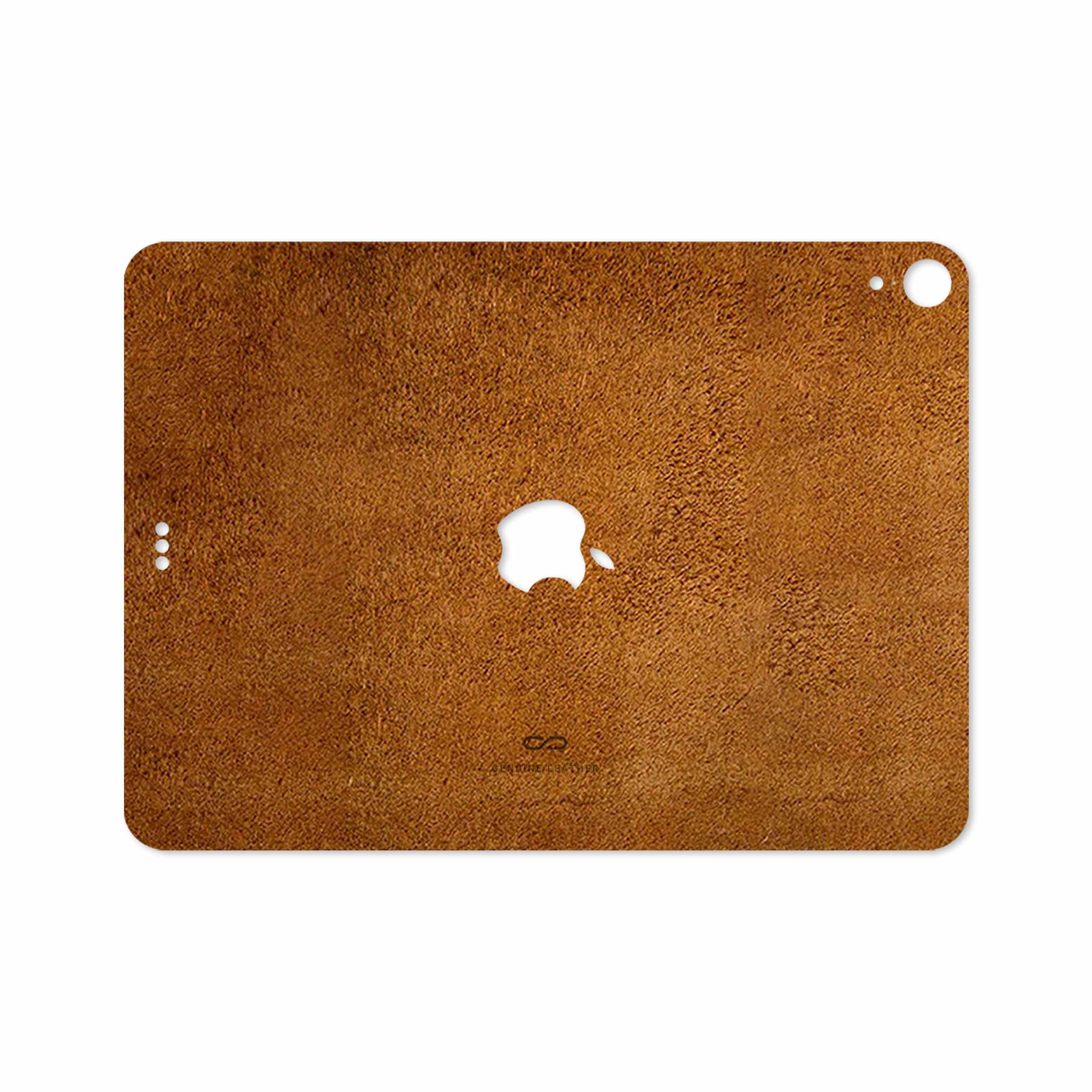 برچسب پوششی ماهوت مدل Brown-Chamois-Leather مناسب برای تبلت اپل iPad Pro 11 2018 A2013