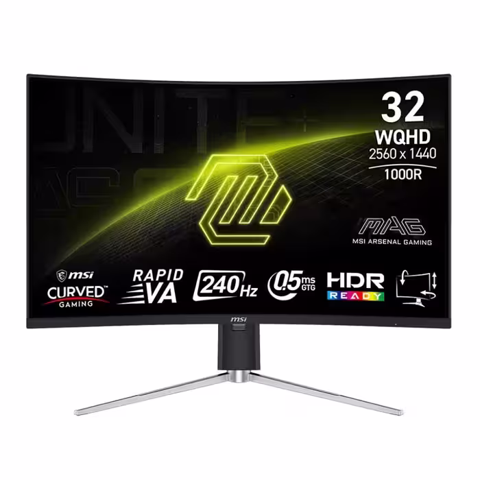 قیمت و خرید مانیتور خمیده گیمینگ 32 اینچ ام اس آی مدل MAG 325CQRXF E2 | یاس ارتباط