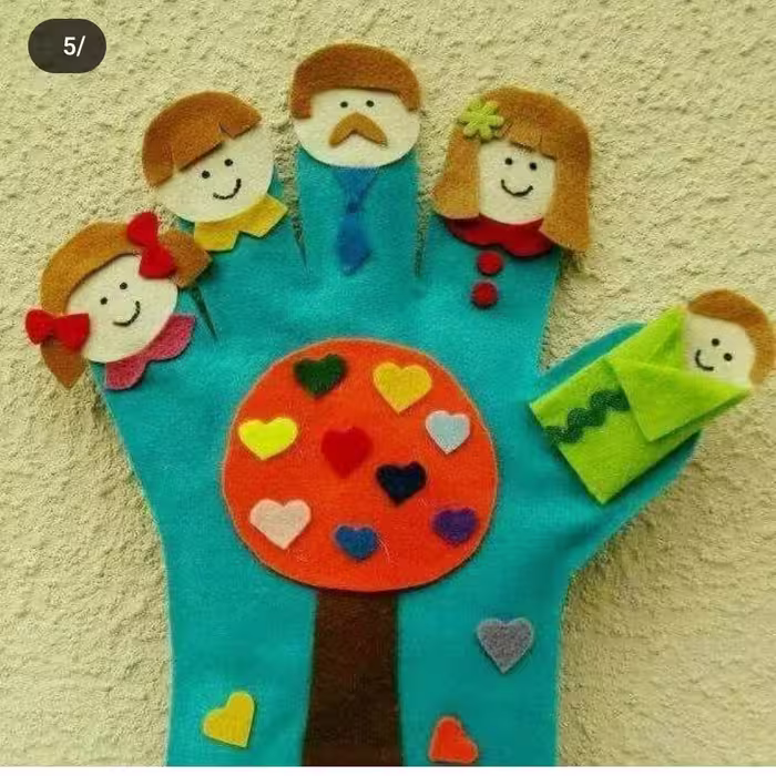 عروسک نمایشی انگشتی   عروسک دستکشی  طرح انسان 