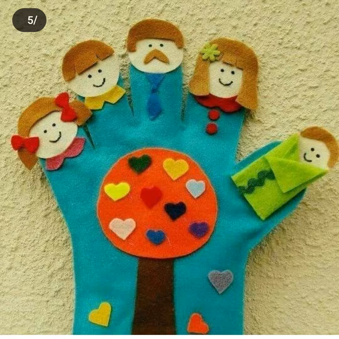 عروسک نمایشی انگشتی   عروسک دستکشی  طرح انسان 
