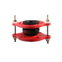 لرزه گیر لاستیکی فلنج دار مهاردار مارک قرمز، آب گرم CL-150 سایز 10 اینچ ارتعاشات صنعتی ایران