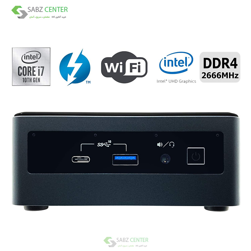 کامپیوتر کوچک اینتل NUC10i7FNH 16GB 240GB SSD