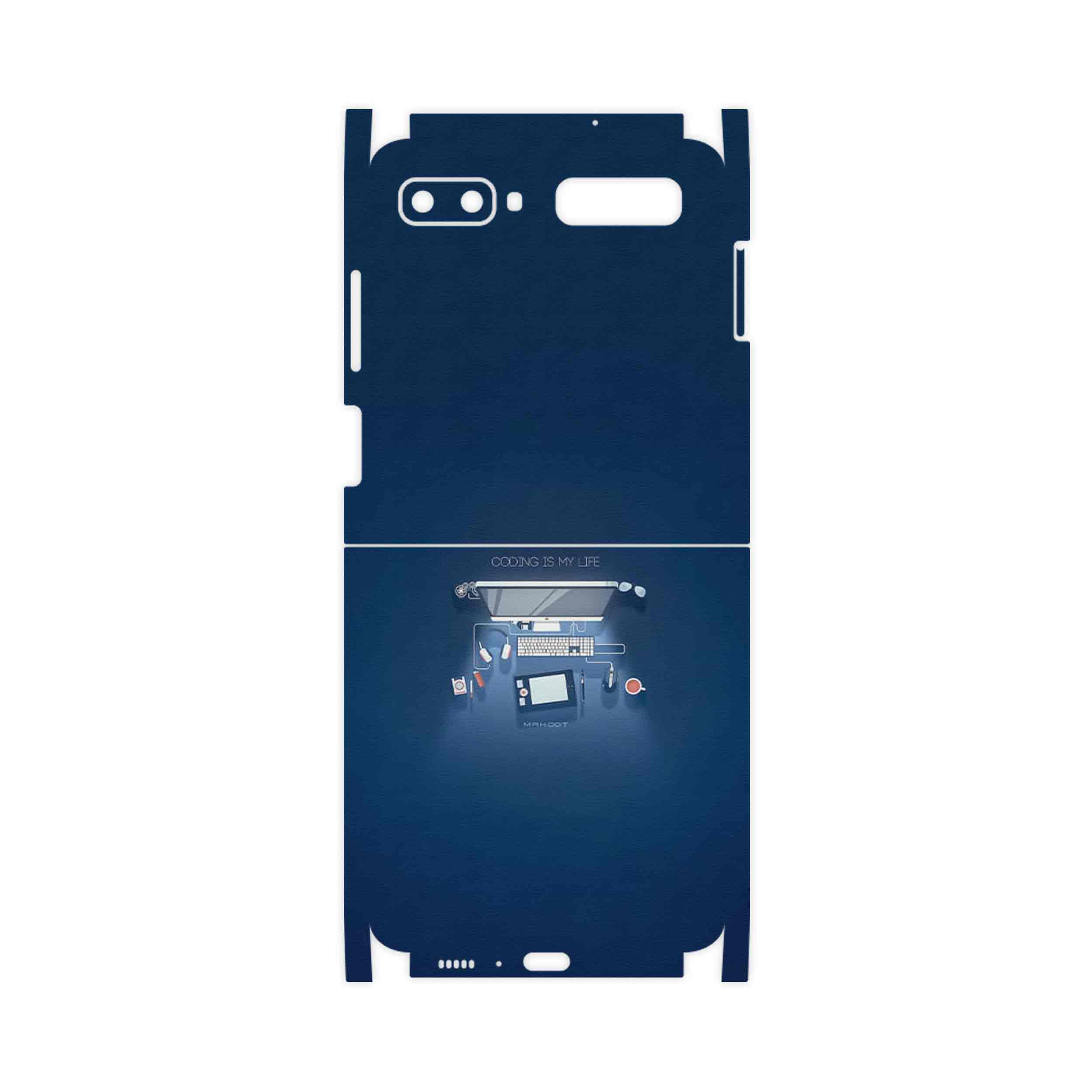برچسب پوششی ماهوت مدل Programming 3-FullSkin مناسب برای گوشی موبایل سامسونگ Galaxy Z Flip