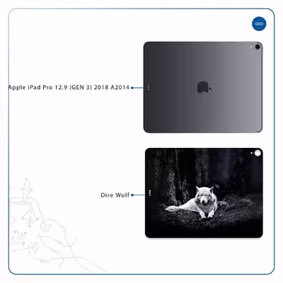 برچسب پوششی ماهوت مدل Dire Wolf مناسب برای تبلت اپل iPad Pro 12.9 (GEN 3) 2018 A2014