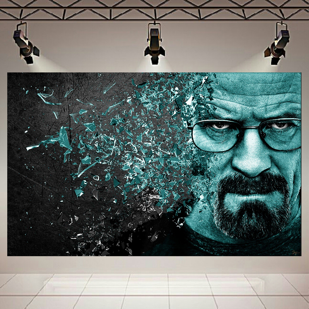 تابلو بوم طرح والتر وایت مدل شیشه های شکسته کد AR274