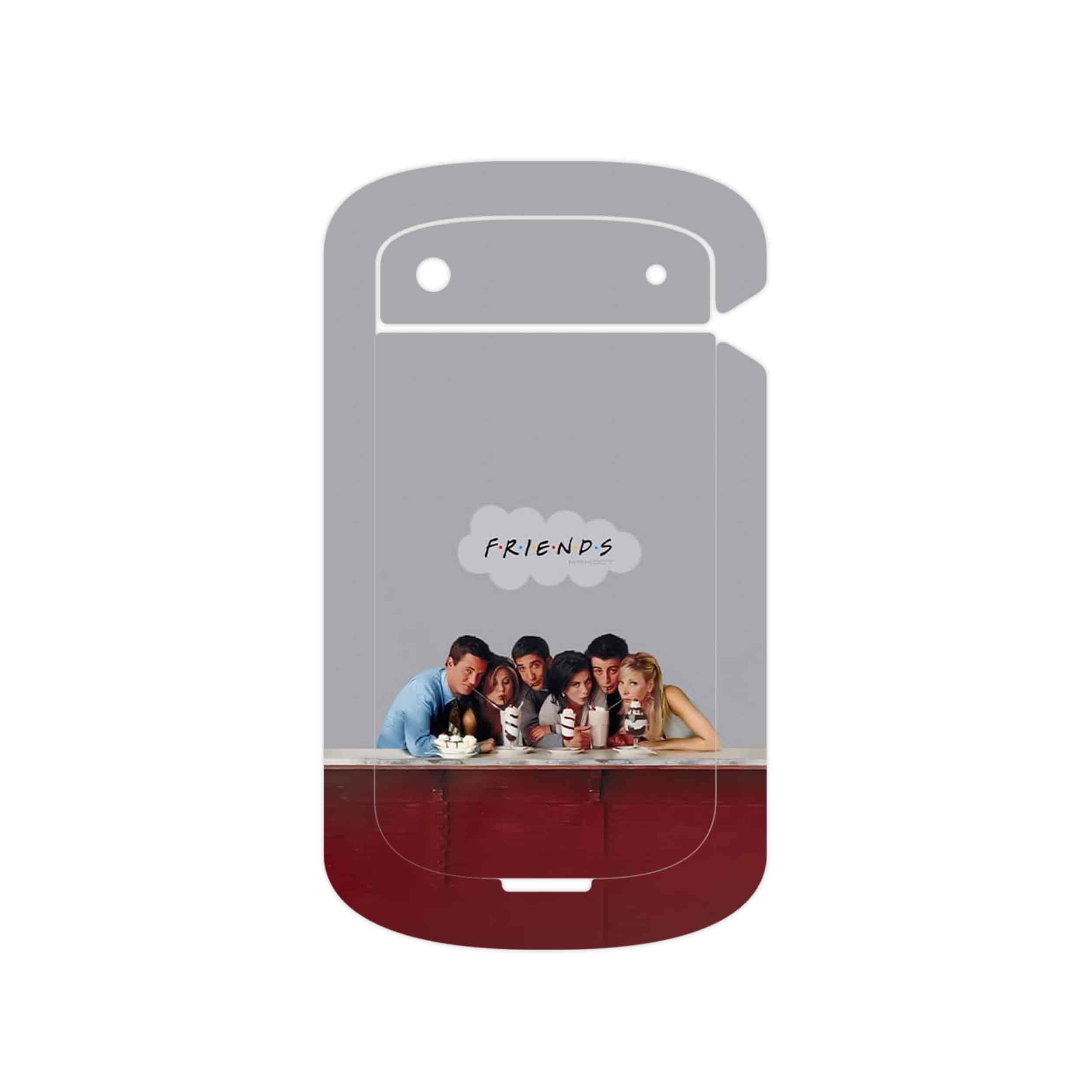 برچسب پوششی ماهوت مدل Friends 1 مناسب برای گوشی موبایل بلک بری Bold Touch 9900
