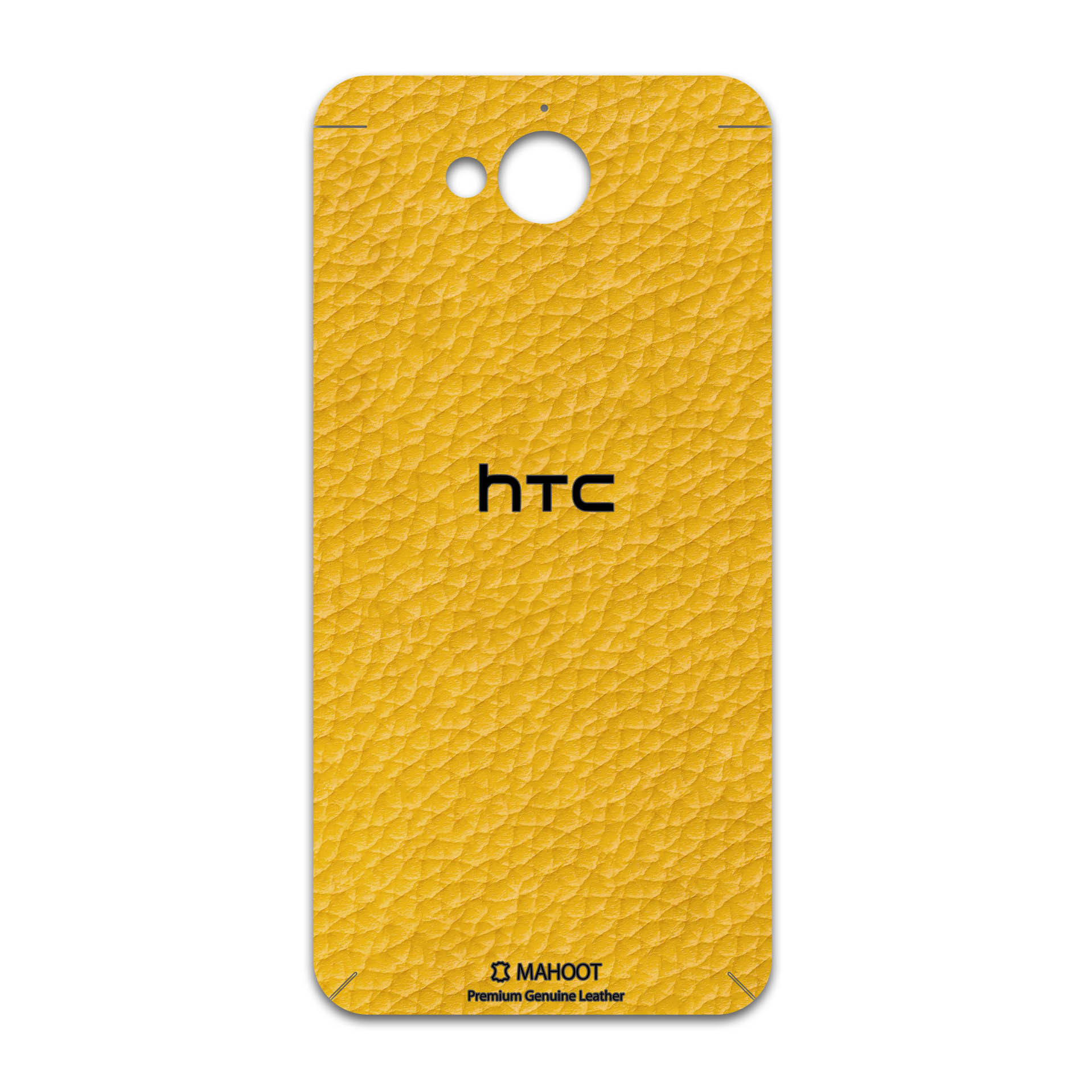 برچسب پوششی ماهوت مدل Mustard-Leather مناسب برای گوشی موبایل اچ تی سی Desire 650