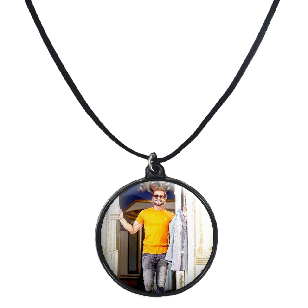 گردنبند پرمانه طرح ماکان بند کد pmb.8577 مدل دو طرفه