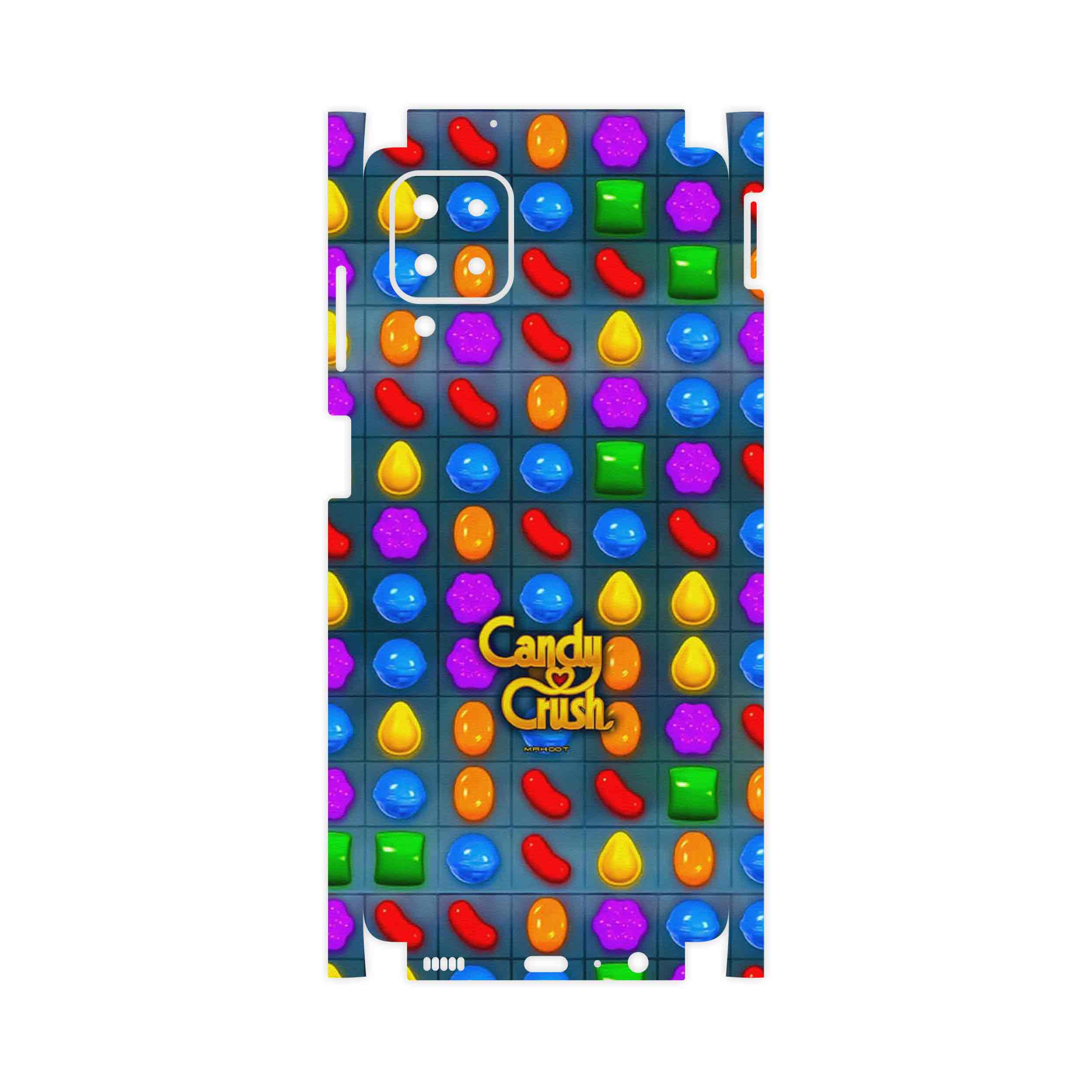 برچسب پوششی ماهوت مدل Candy Crush Game Series-FullSkin مناسب برای گوشی موبایل سامسونگ Galaxy F12