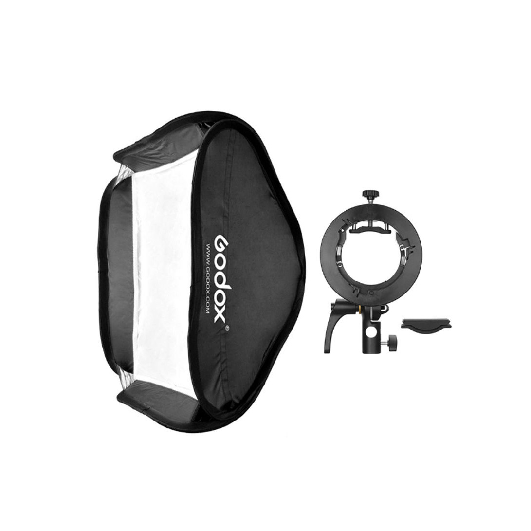 کیت هولدر S-type و سافت باکس S2 سایز 80x80 برای اسپیدلایت