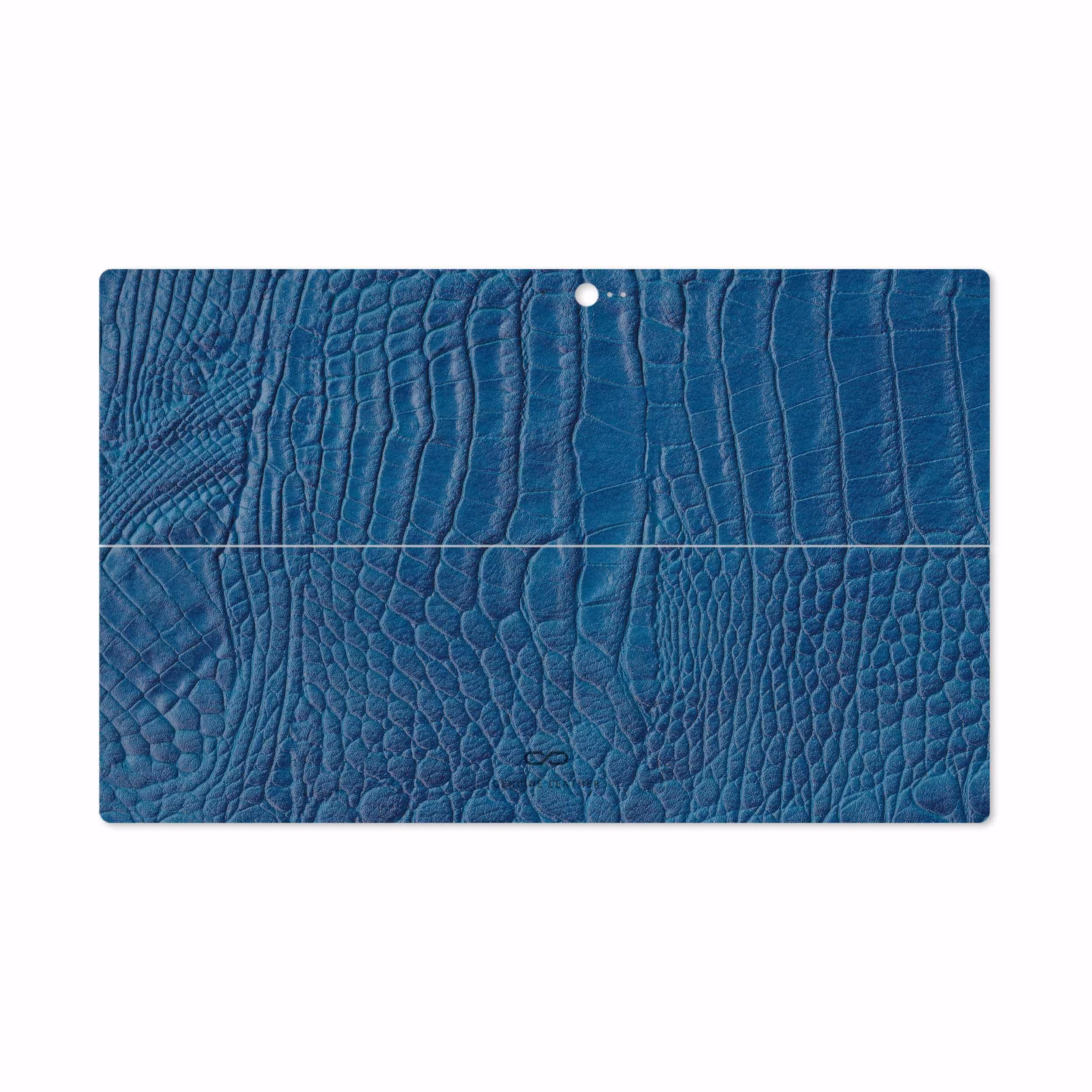 برچسب پوششی ماهوت مدل Blue-Crocodile-Leather مناسب برای تبلت مایکروسافت Surface 2 RT 2013