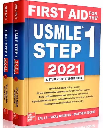 FIRST AID for the USMLE STEP 1 2021 2Vol Hardcover - کتاب پزشکی بهار