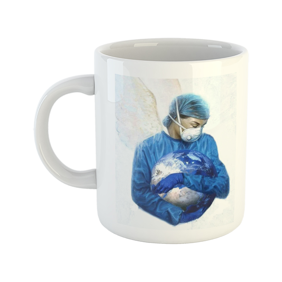 ماگ طرح کادر درمان مدل پزشک و پرستار M22