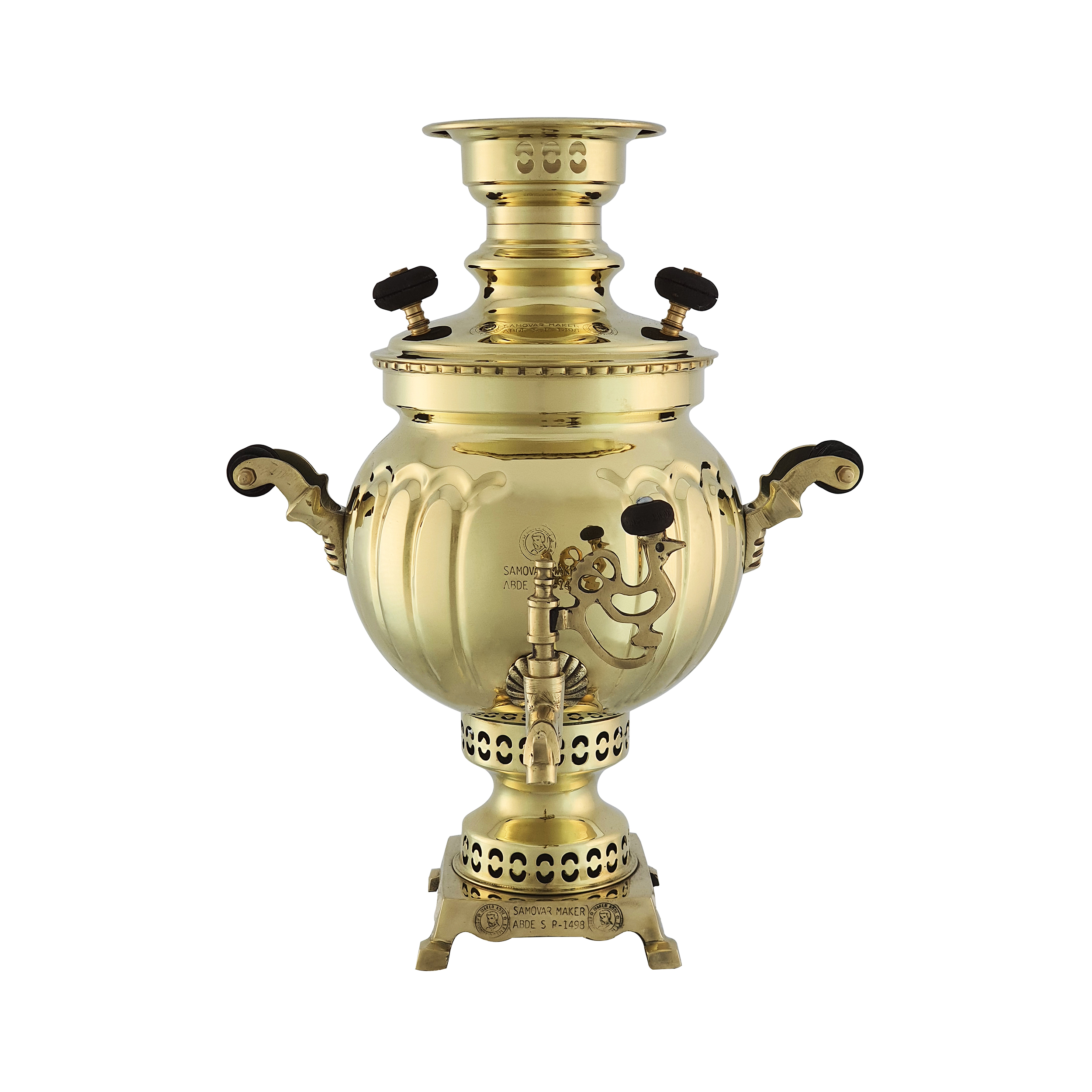  سماور زغالی عبدی مدل صدف گنجایش 3.5 لیتر