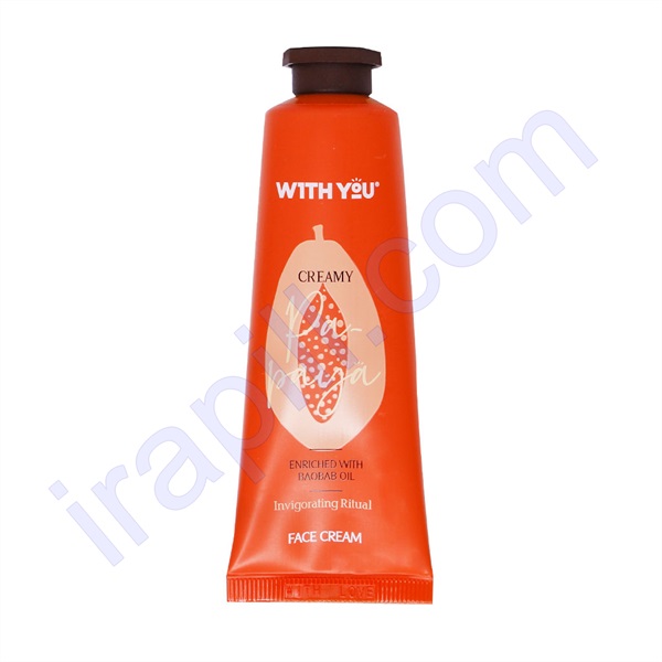 کرم صورت طبیعی حاوی عصاره پاپایا و روغن بائوباب ویت یو 50 میلی لیتر