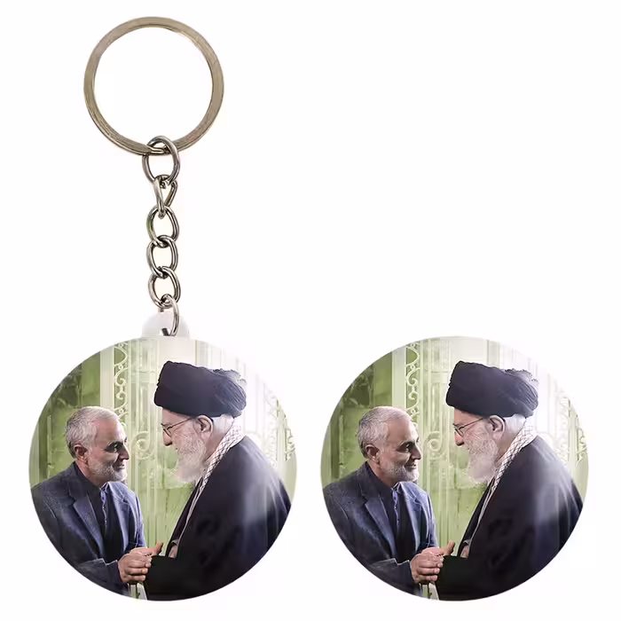 پیکسل خندالو مدل سردار قاسم سلیمانی کد 12604 به همراه جاکلیدی 