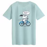 تی‌شرت لانگ آستین کوتاه زنانه مدل اسنوپی کد 3 رنگ آبی روشن