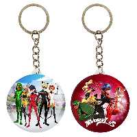 جاکلیدی خندالو مدل دختر کفشدوزکی و پسر گربه ای کد 34503451 مجموعه 2 عددی