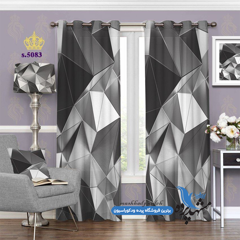 پرده پانچ سه بعدی طرح حجمی s-5083