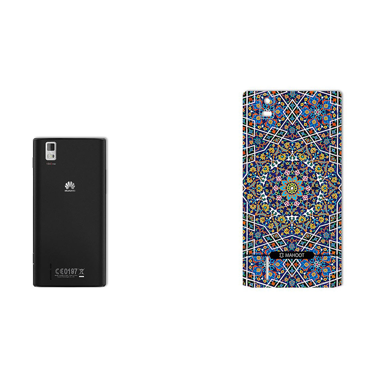 برچسب پوششی ماهوت مدل Imam Reza shrine-tile Design مناسب برای گوشی موبایل هوآوی  Ascend P2