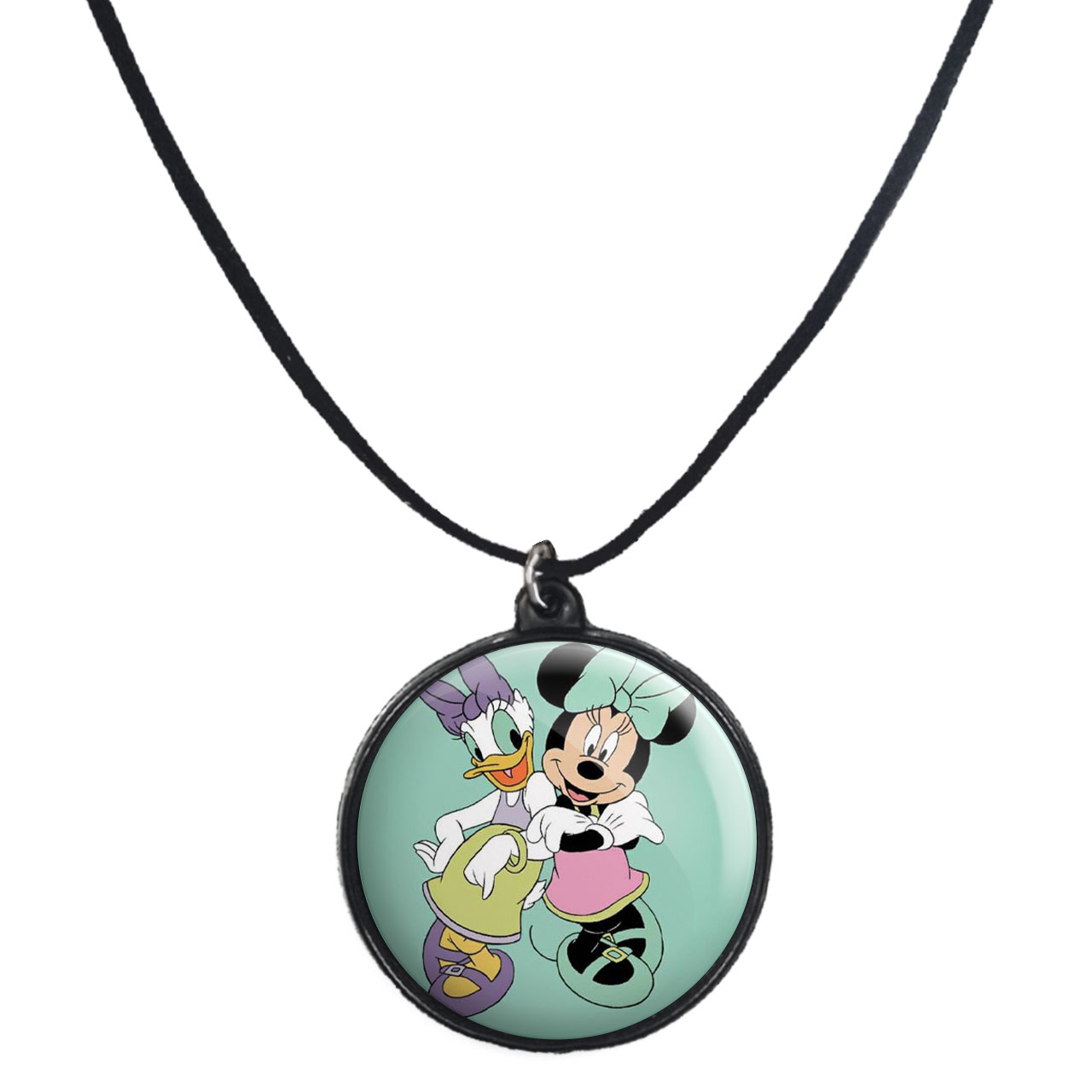 گردنبند پرمانه طرح میکی موس کد pmb.12968 مدل دو طرفه