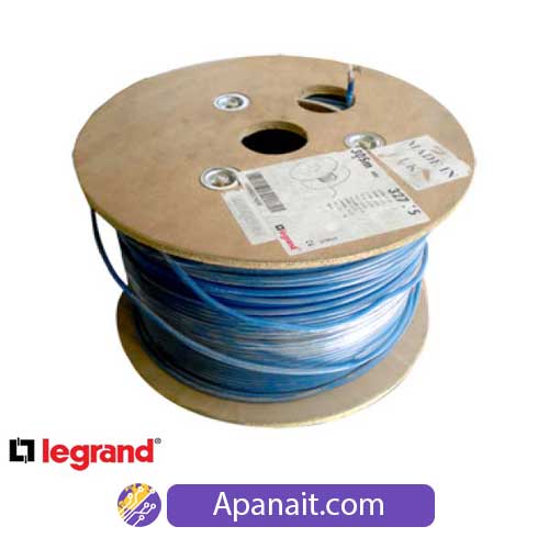 کابل شبکه لگراند Cat6 SFTP روکش PVC حلقه 500 متری تست فلوک