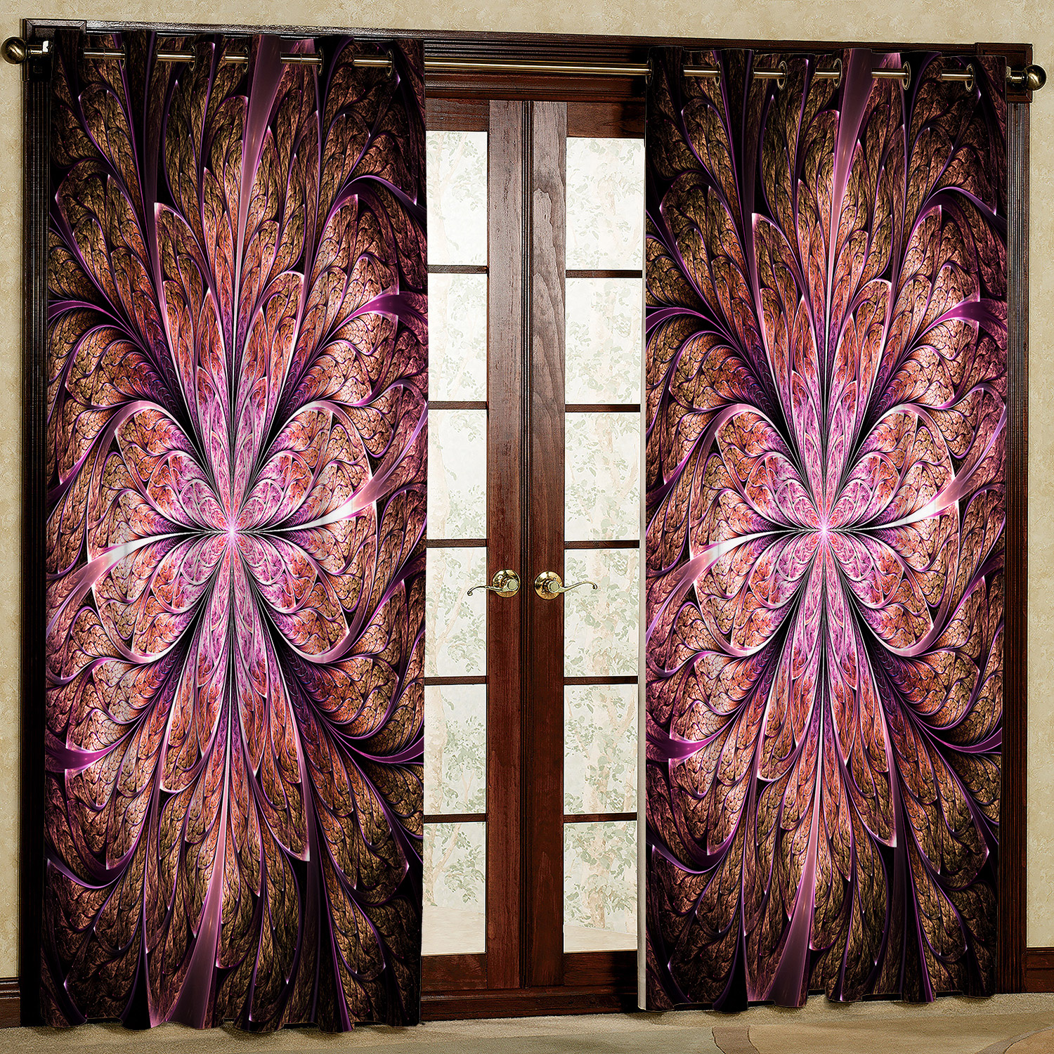 پرده مدل مخمل پانچی کد 4682 سایز 200x140 سانتی متر