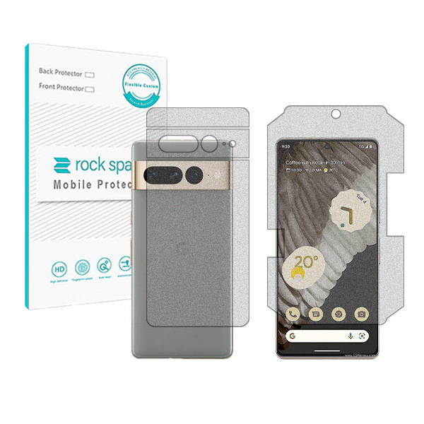 گلس محافظ صفحه نمایش مات هیدروژلی مدل HyMTT مناسب برای گوشی موبایل گوگل Pixel 7 pro به همراه محافظ پشت گوشی | کالا برتری