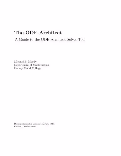 خرید و دانلود نسخه کامل کتاب The ODE Architect. A Guide to the ODE Architect Solver Tool