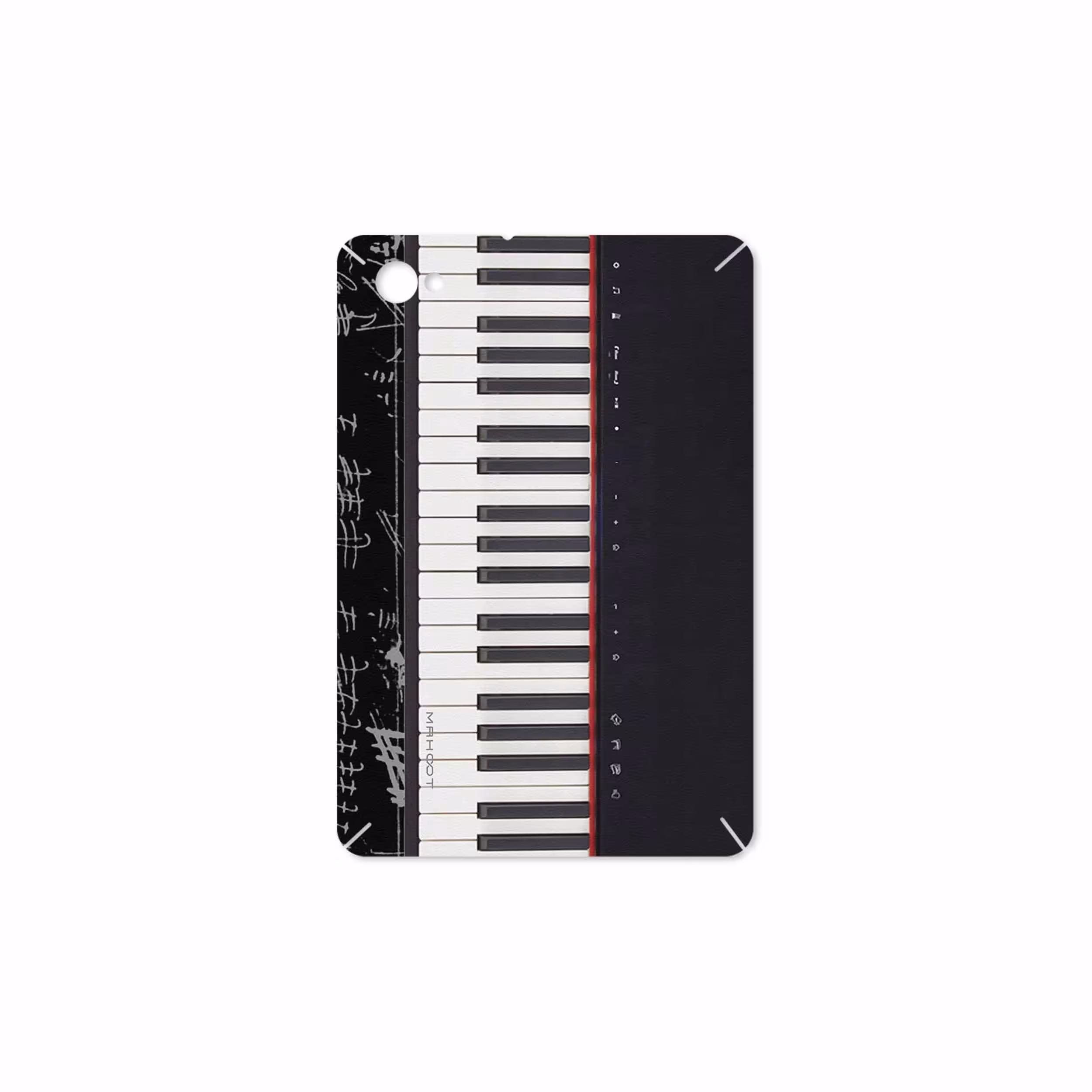 برچسب پوششی ماهوت مدل Piano-Instrument مناسب برای تبلت سامسونگ Galaxy Tab 7.7 2011 P6800