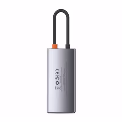 هاب 4 پورت USB-C باسئوس مدل Metal Gleam Series