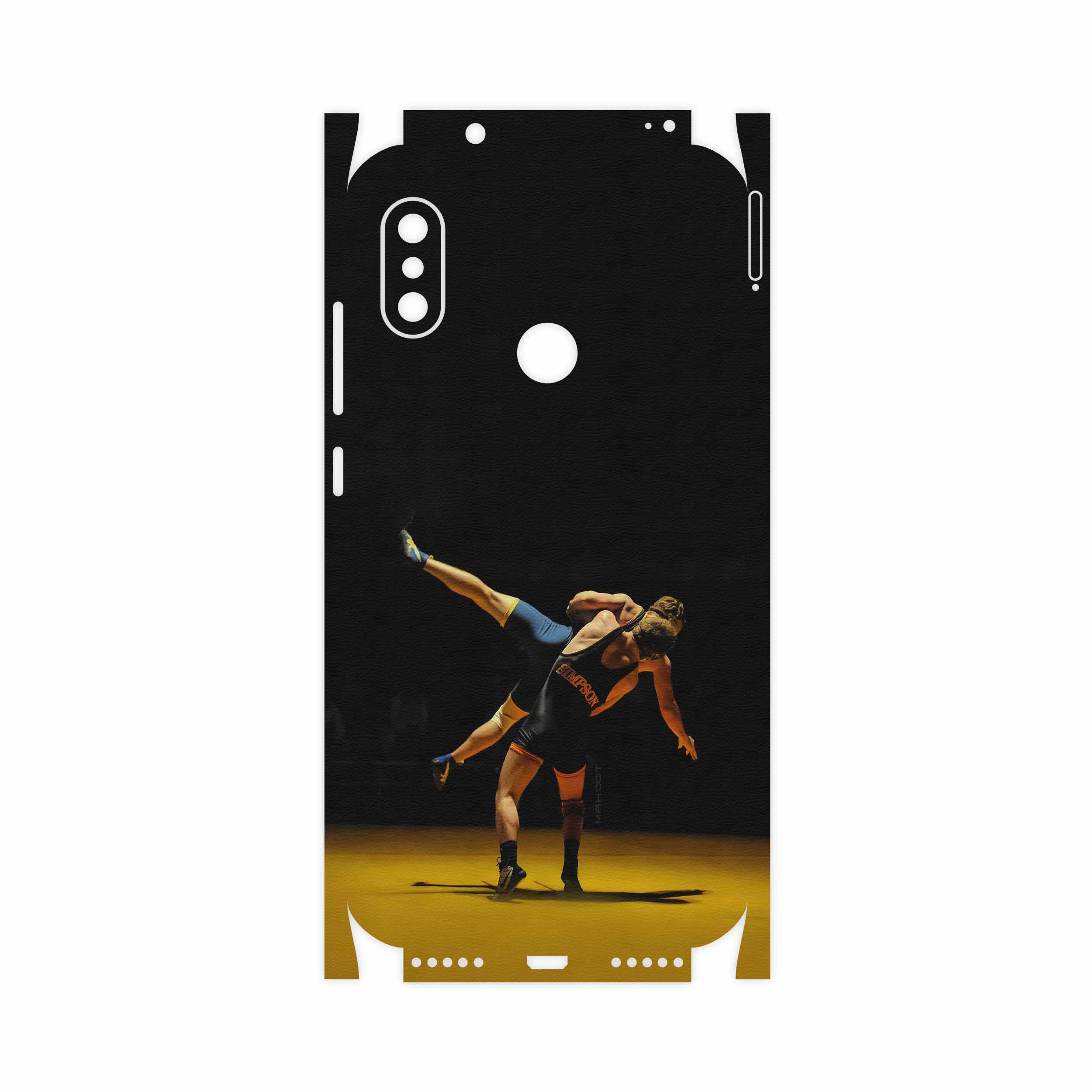 برچسب پوششی ماهوت مدل Wrestling-FullSkin مناسب برای گوشی موبایل شیائومی Redmi Note 6 Pro