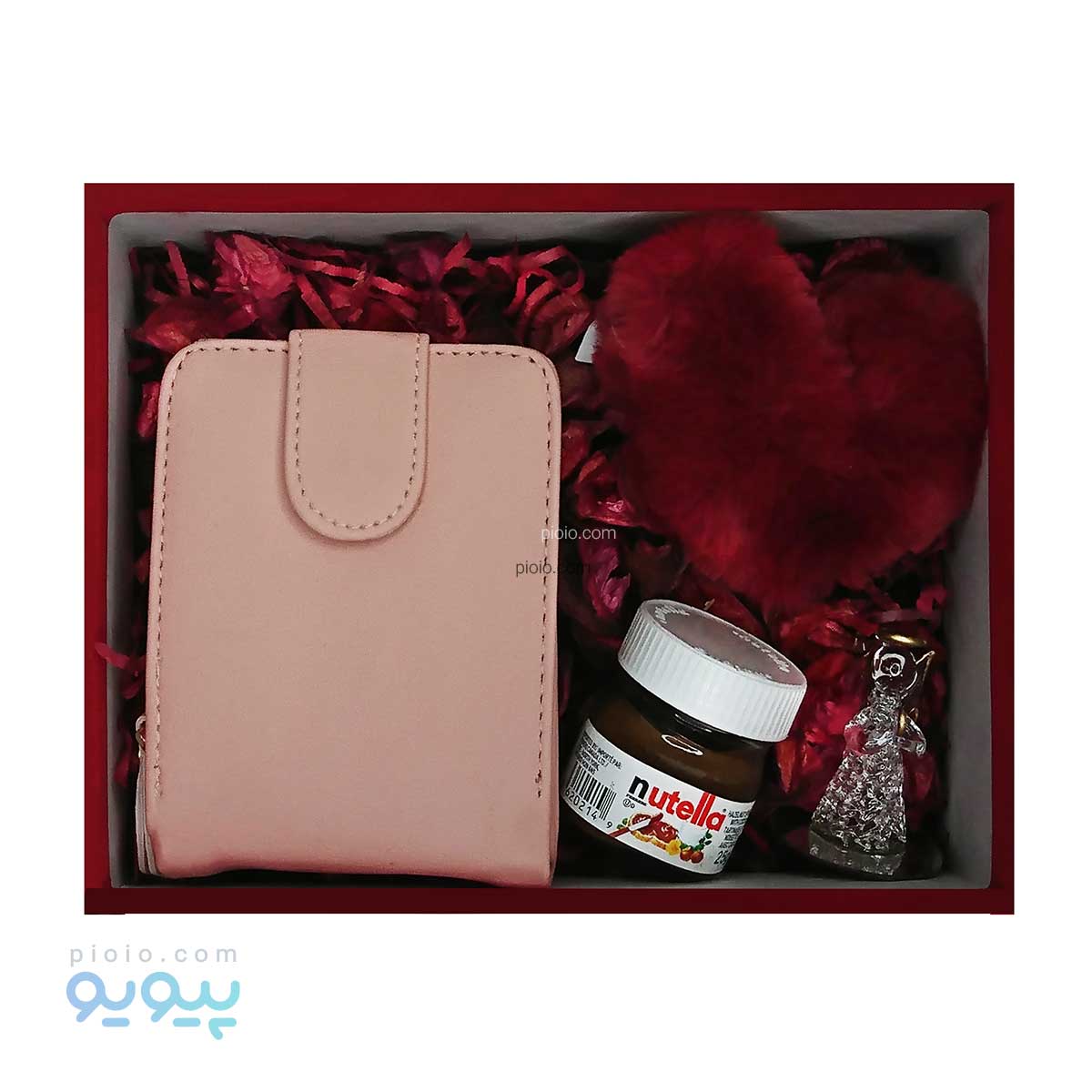 باکس کادویی ولنتاین با کیف چرم زنانه