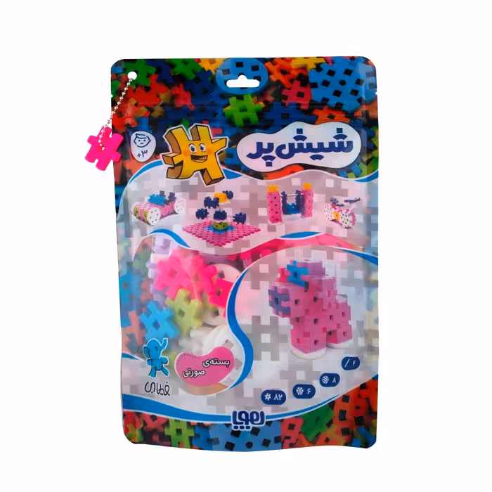 بسته اسباب بازی ساختنی شیش پر کوچولو:بسته ی صورتی - ناشربوک | خرید آنلاین کتاب