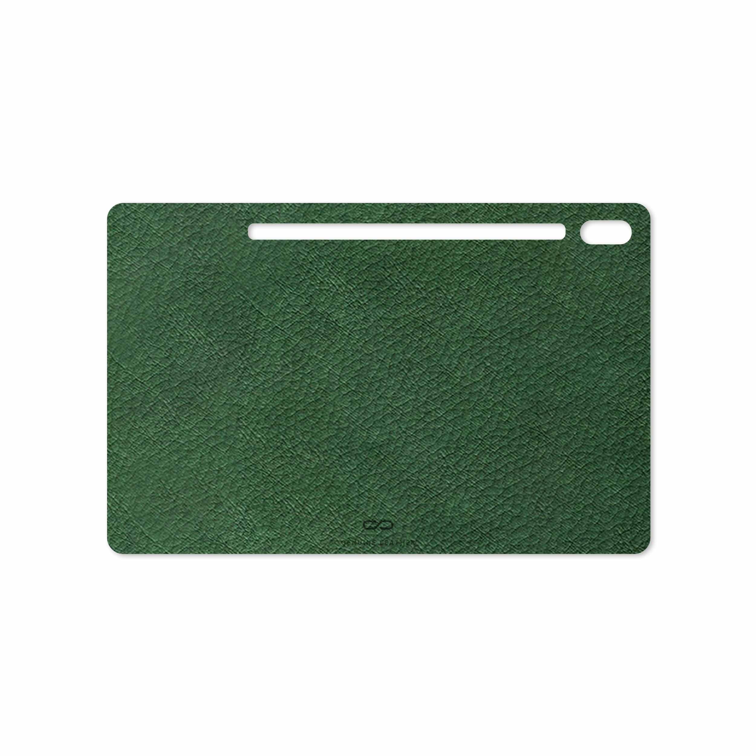 برچسب پوششی ماهوت مدل Green-Leather مناسب برای تبلت سامسونگ Galaxy Tab S6 2019 SM-T860