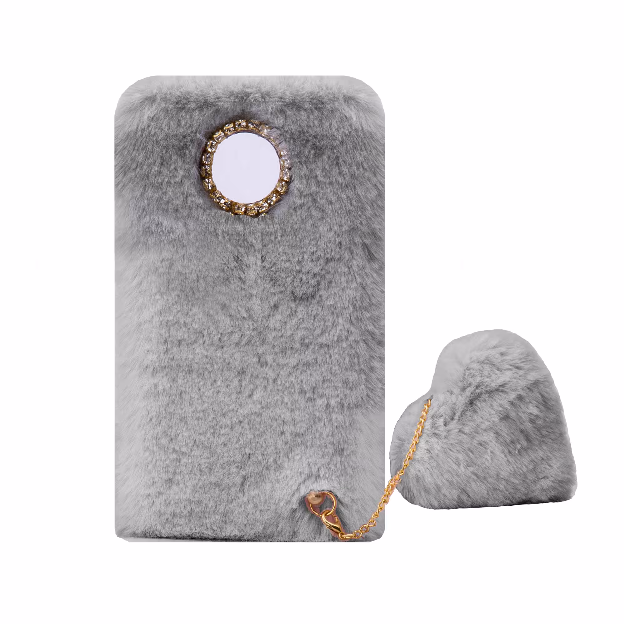 کاور طرح دخترانه مدل خزدار پشمالو مناسب برای گوشی موبایل شیائومی redmi Note 9T به همراه آویز