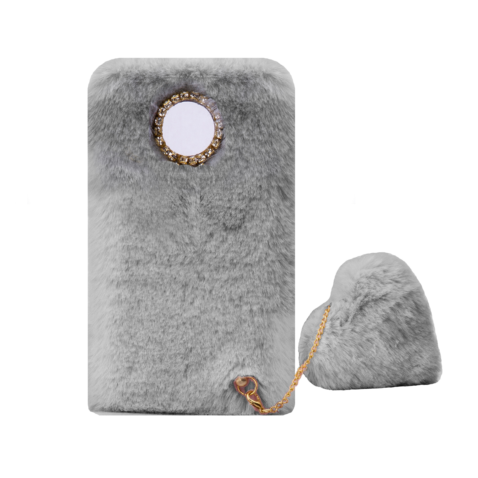 کاور طرح دخترانه مدل خزدار پشمالو مناسب برای گوشی موبایل شیائومی redmi Note 9T به همراه آویز