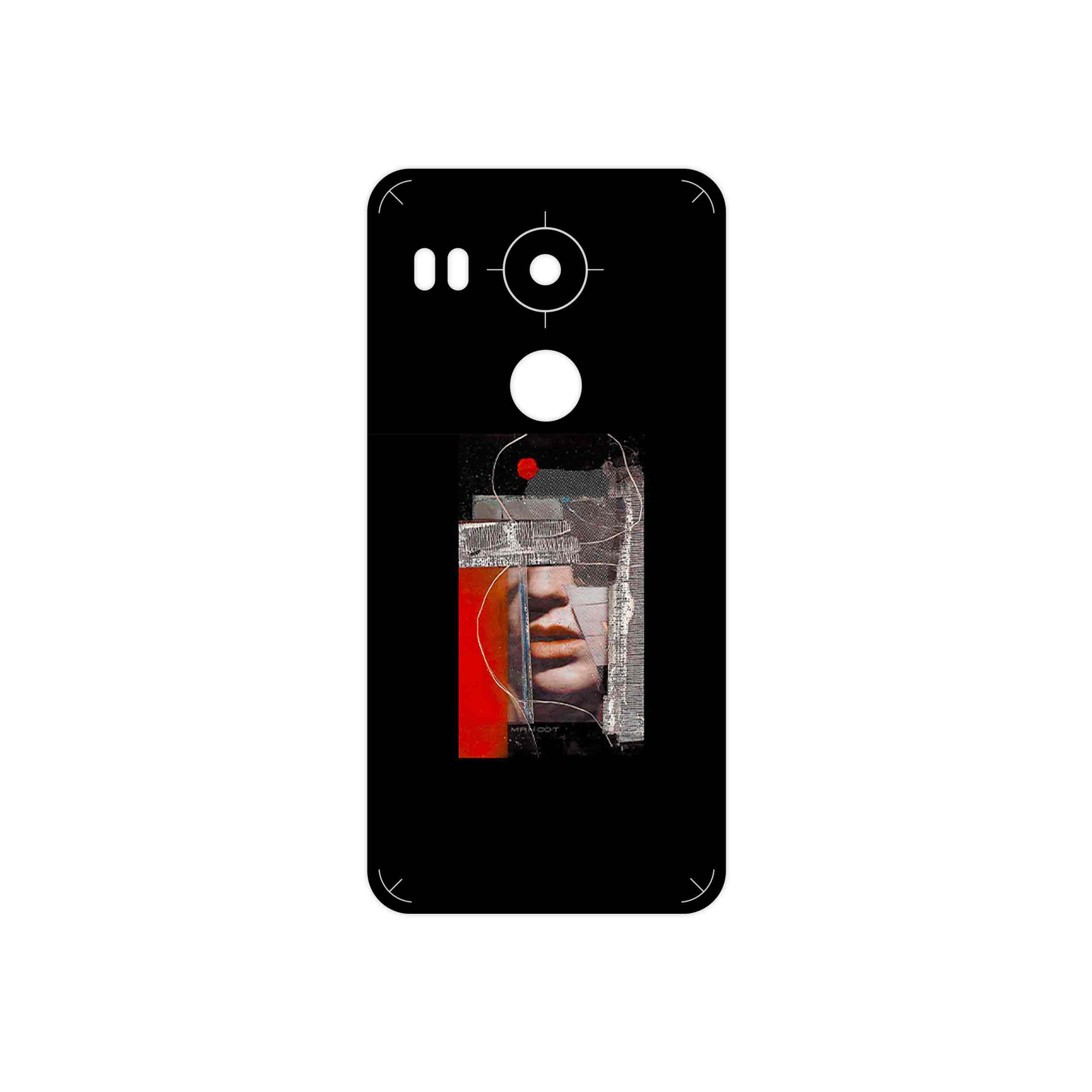 برچسب پوششی ماهوت مدل Collage of Mouth مناسب برای گوشی موبایل گوگل Nexus 5X