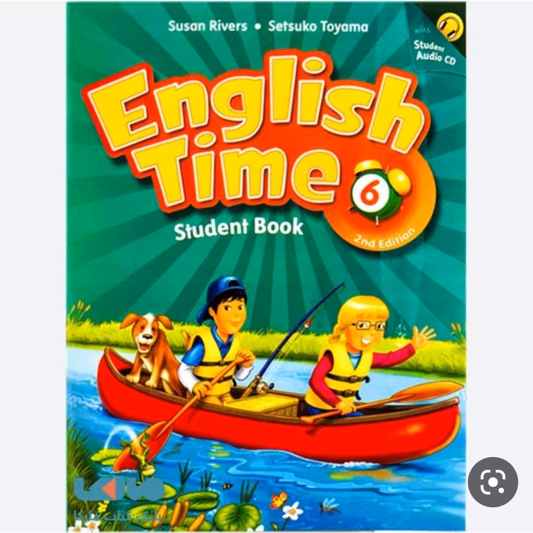 کتاب انگلیش تایم 6 با کتاب تمرین و سی دی english time 6 second edition 