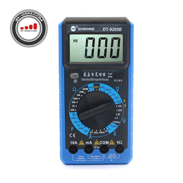 مولتی متر دیجیتال سانشاین مدل DT-9205E