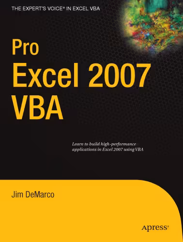خرید و دانلود نسخه کامل کتاب Pro Excel 2007 VBA (Pro)