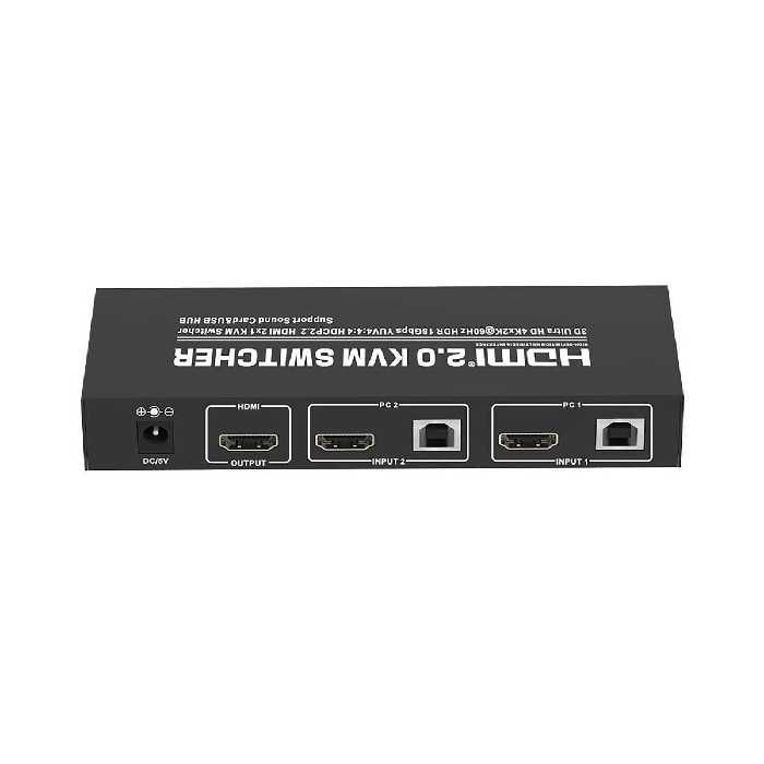 ارسال فوری   ضمانت اصالت کالا   کی وی ام سوئیچ 2 پورت HDMI تی سی تی TC-KSW-21U