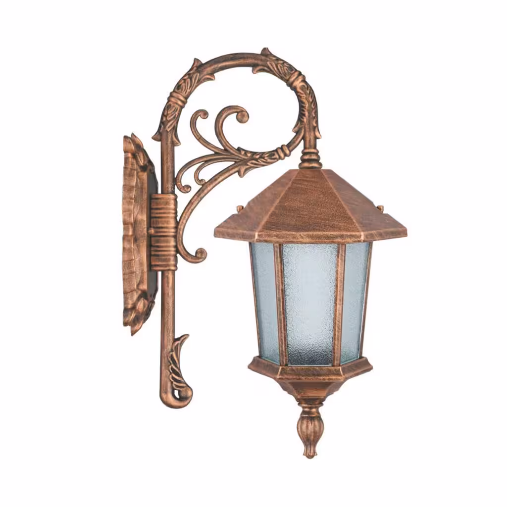 چراغ دیواری حیاطی و پارکی تکشیدفام مدل ویکتوریا کد 7503-15