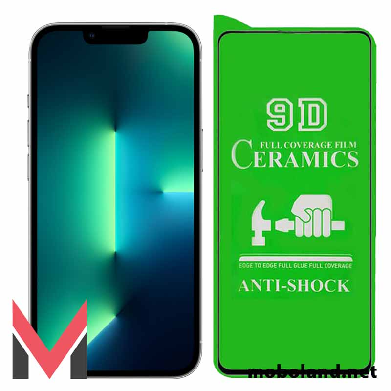 قیمت گلس تمام صفحه سرامیکی شفاف اپل آیفون iPhone 13 Pro Max - موبولند