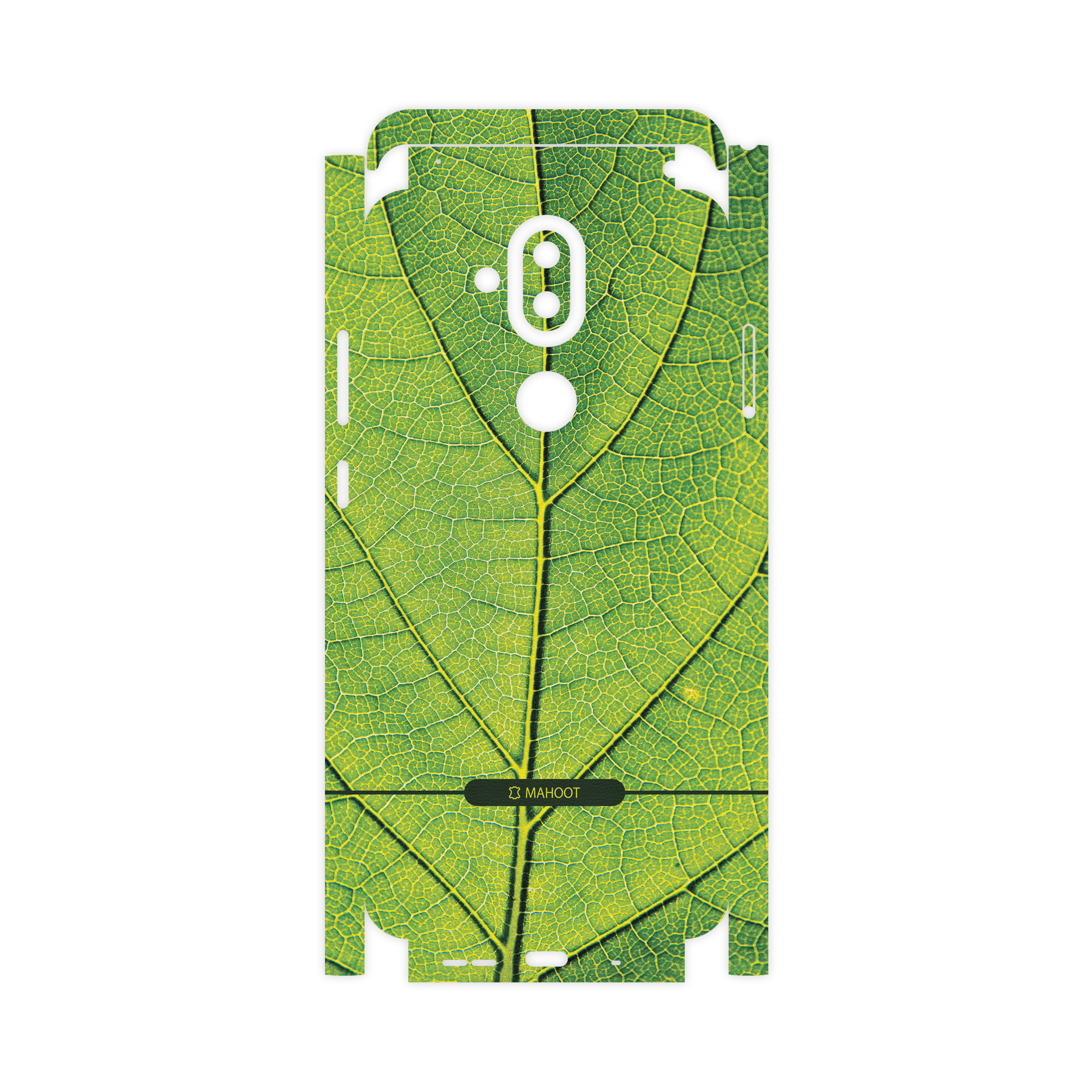 برچسب پوششی ماهوت مدل Leaf-Texture-FullSkin مناسب برای گوشی موبایل نوکیا 8.1