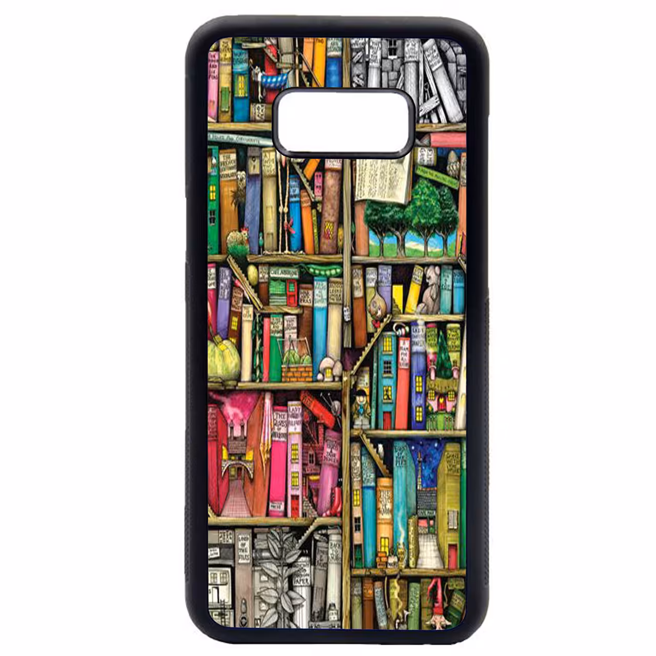 کاور طرح کتابخانه کد 8129 مناسب برای گوشی موبایل سامسونگ galaxy s8 plus