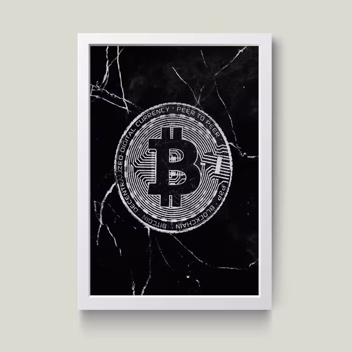 تابلو مدل بیت کوین Bitcoin کد m2676-w